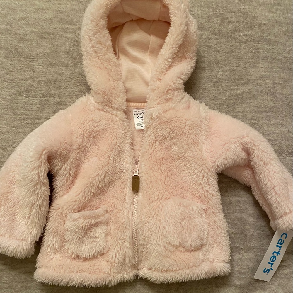 Carter's Soft Pink Baby Hoodie